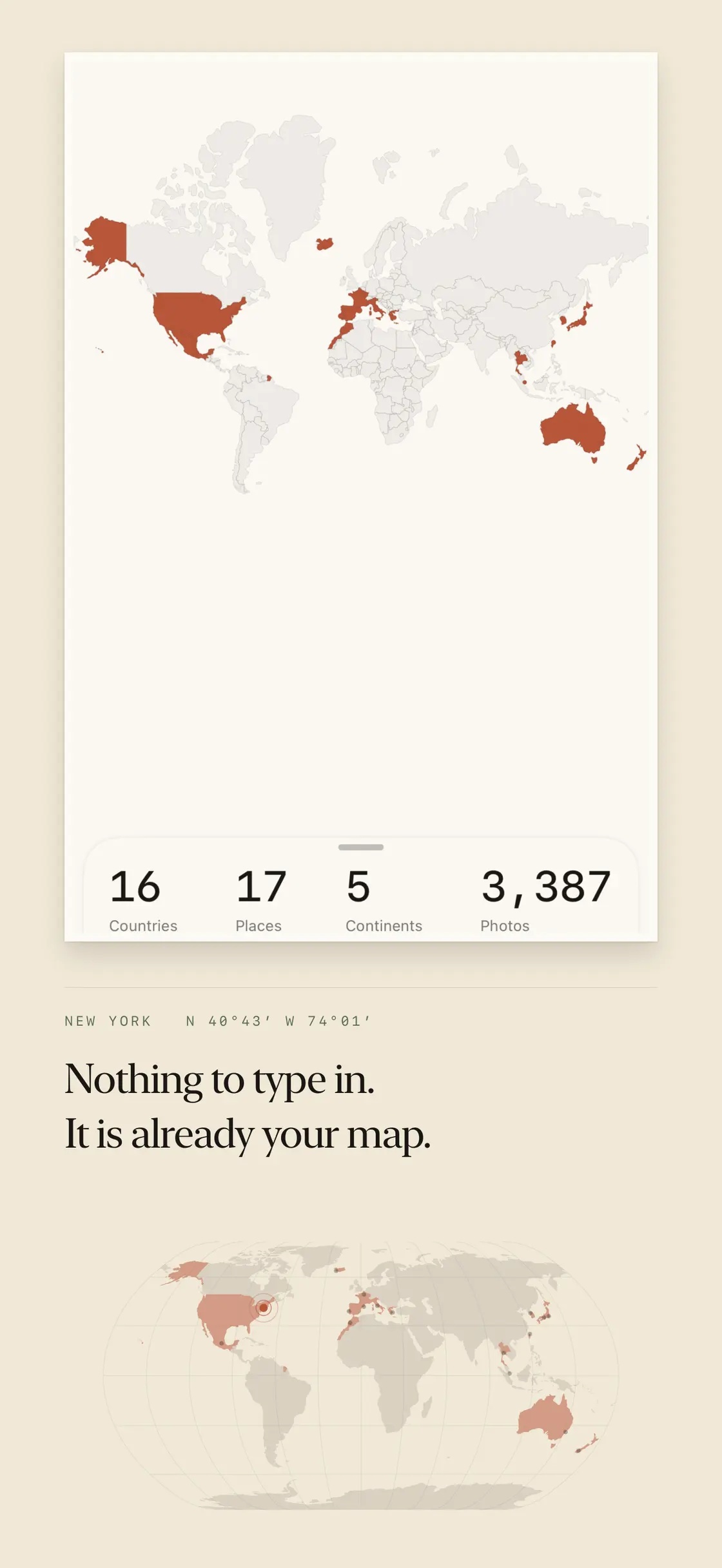 Mapstead: Photo Travel Map screenshot 2 of 5
