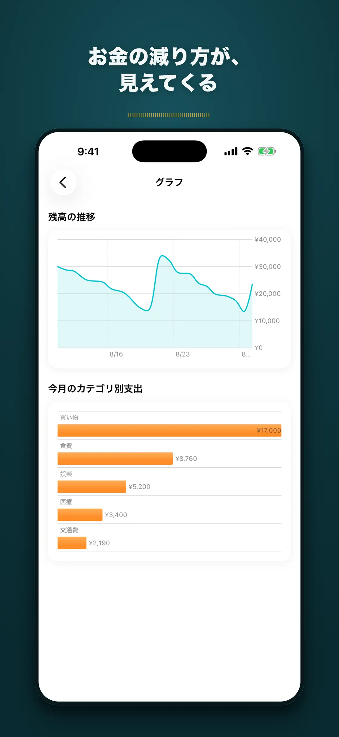 さいふ残高メモ のスクリーンショット 5／5